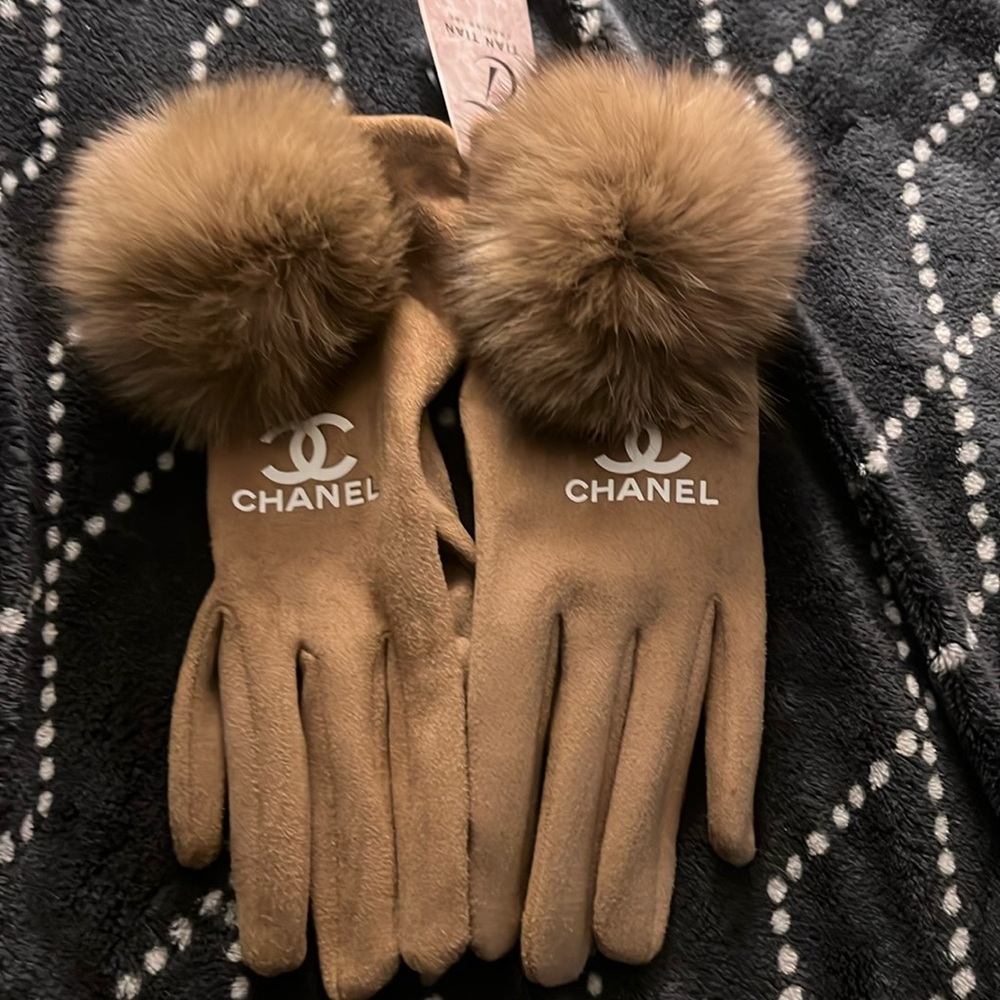Tan gloves